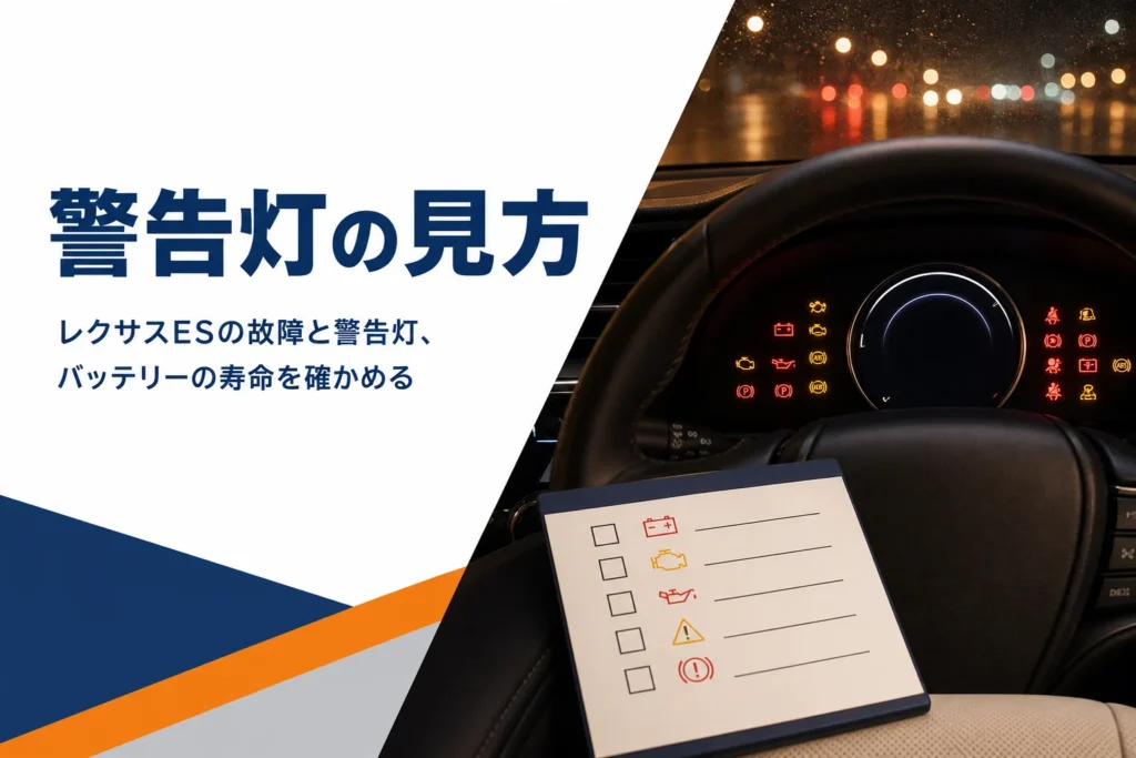 レクサスESの警告灯と故障の見方を解説する記事のアイキャッチ
